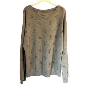 Disney Mickey Mouse Crewneck Sweatshirt in Grey Unisex zs. XL